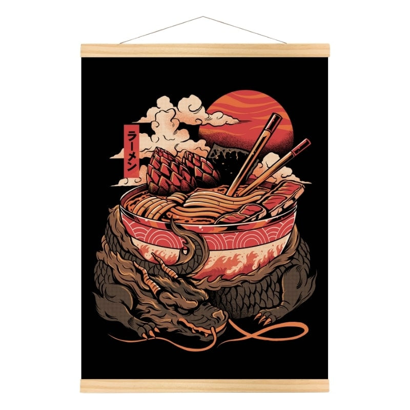 Affiche Japonaise Dragon Ramen - A3