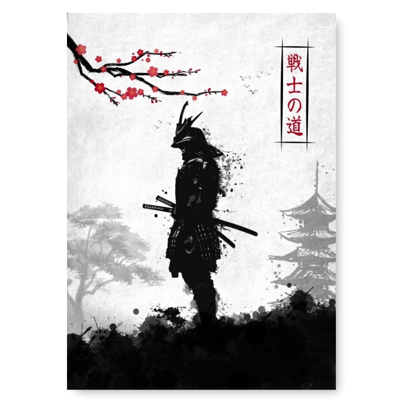 Affiche Japonaise Guerrier Samouraï - A3