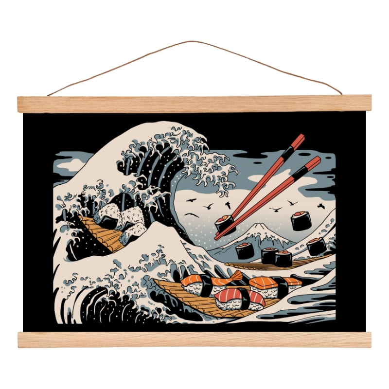Affiche Japonaise Sushi Kanagawa - A3