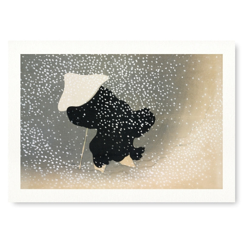 Affiche Japonaise Tempête de Neige - A3
