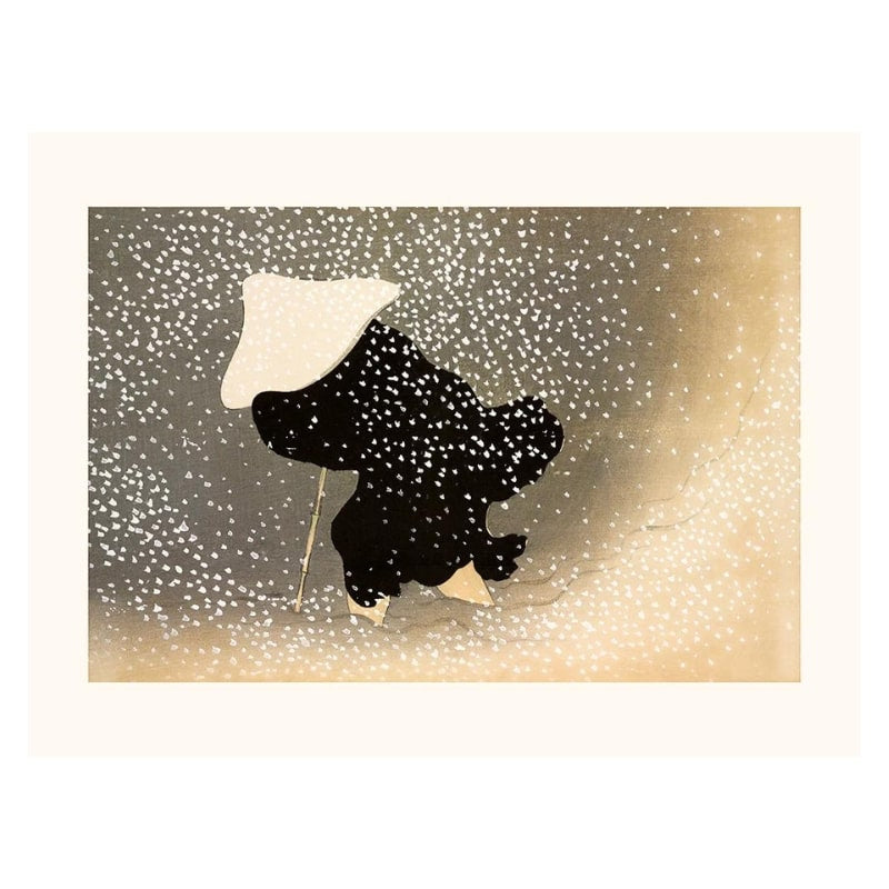 Affiche Japonaise Tempête de Neige - A3