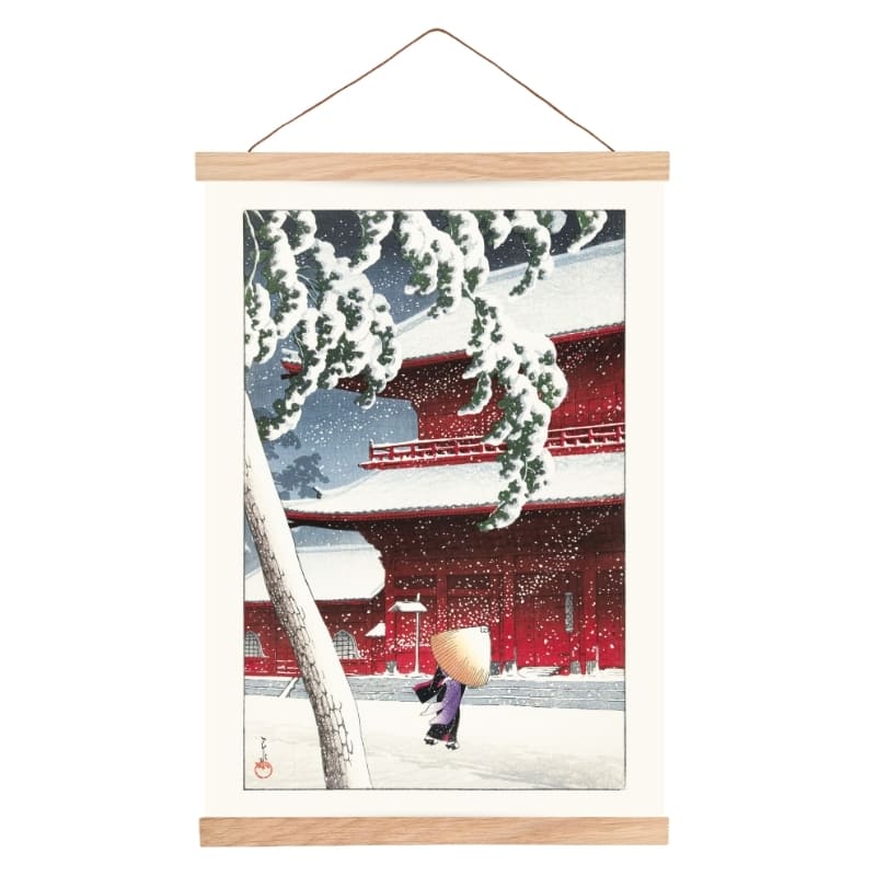 Affiche Japonaise Temple Zojo - A3