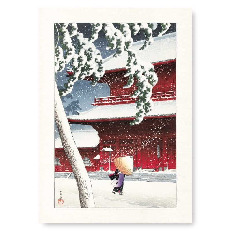 Affiche Japonaise Temple Zojo - A3