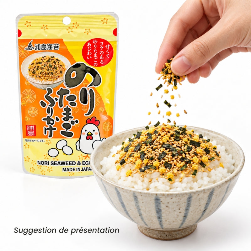 Assaisonnement Japonais Furikake Nori et Œuf
