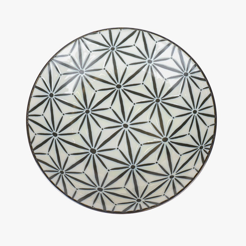 Assiette Creuse Japonaise Motif Asanoha