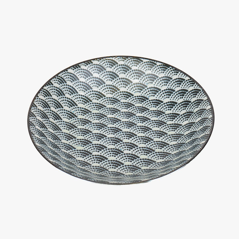 Assiette Creuse Japonaise Motif Seikaiha