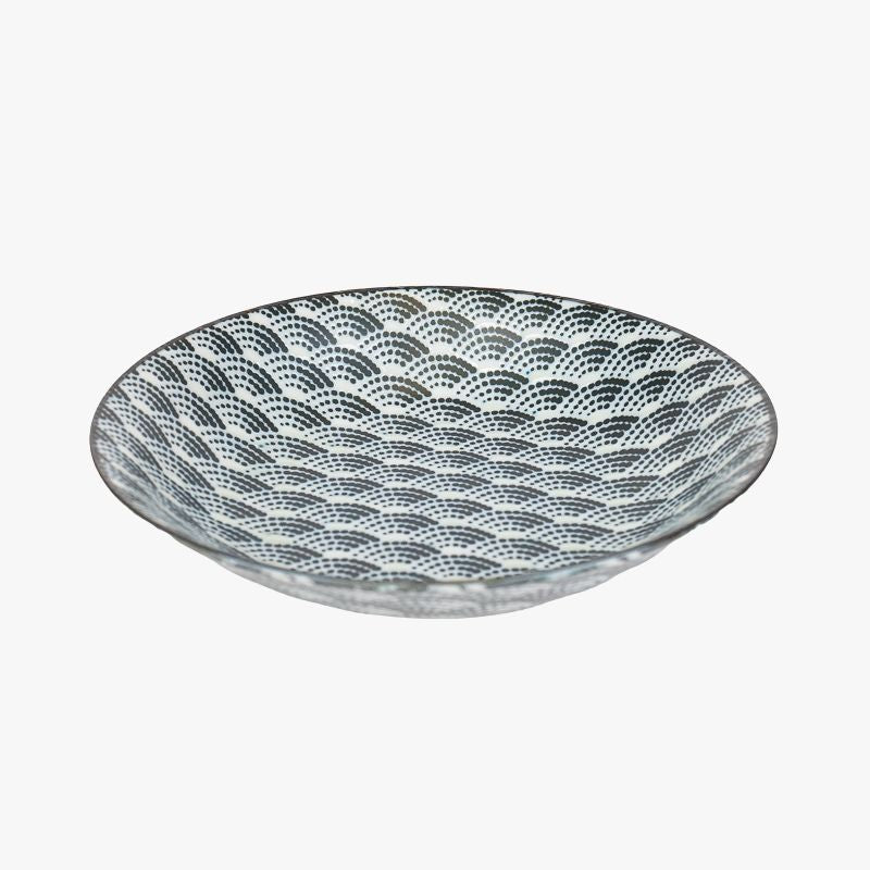 Assiette Creuse Japonaise Motif Seikaiha