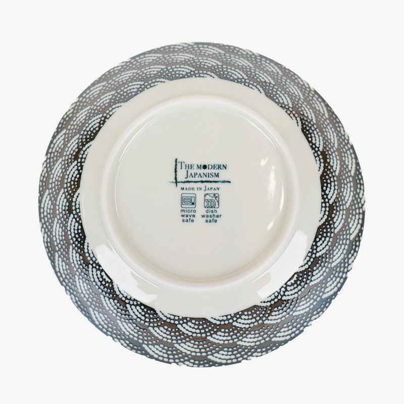 Assiette Creuse Japonaise Motif Seikaiha