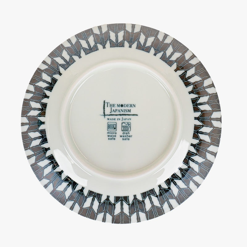 Assiette Creuse Japonaise Motif Yagasuri