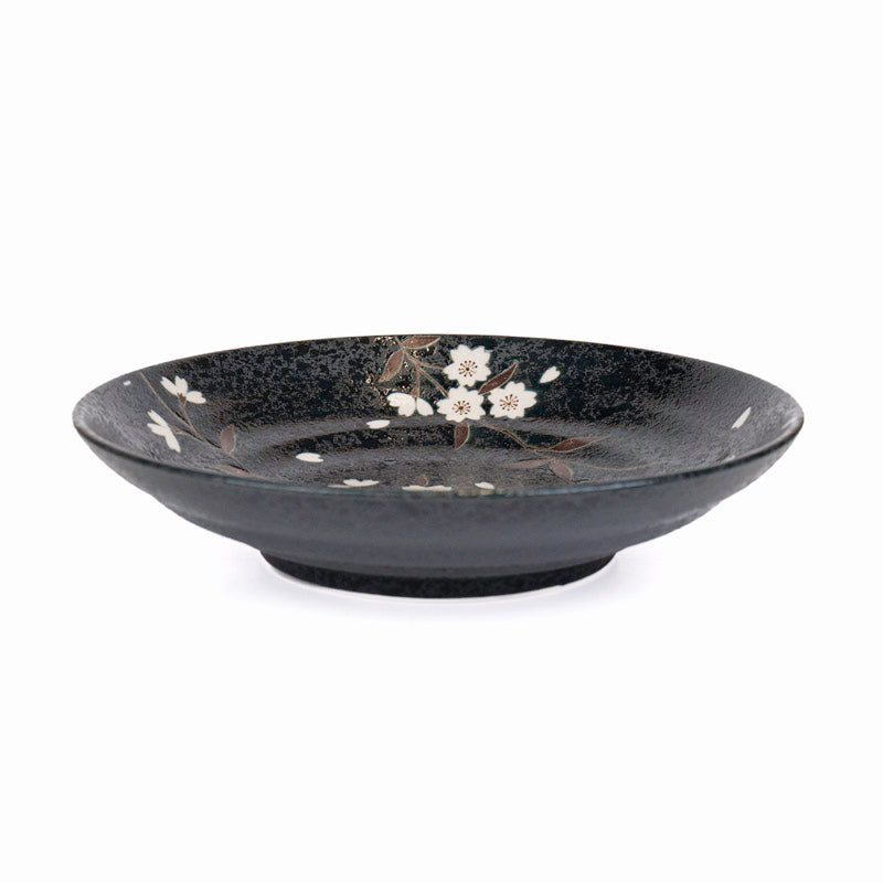 Assiette Japonaise Creuse Kuro Sakura