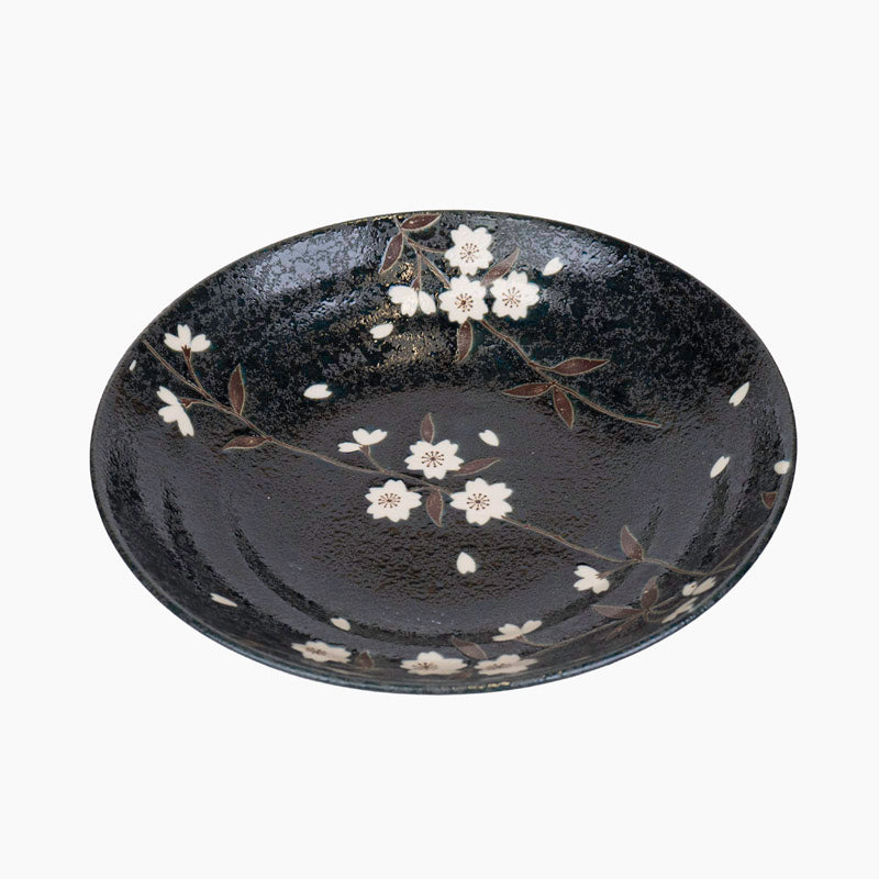 Assiette Japonaise Creuse Kuro Sakura