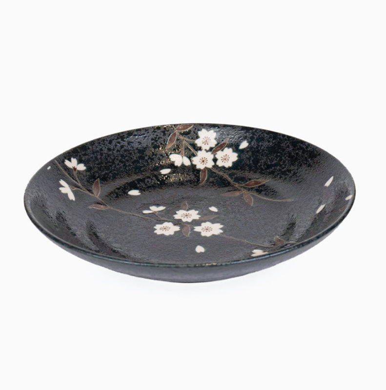 Assiette Japonaise Creuse Kuro Sakura