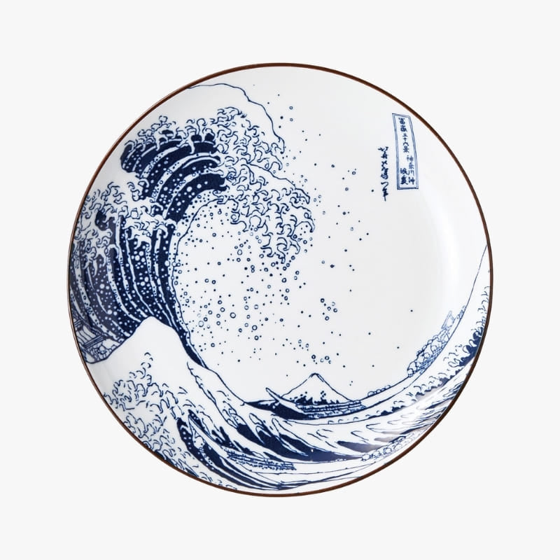 Assiette Japonaise Ronde Hokusai