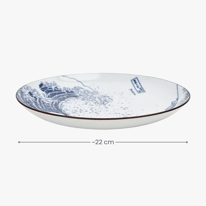 Assiette Japonaise Ronde Hokusai