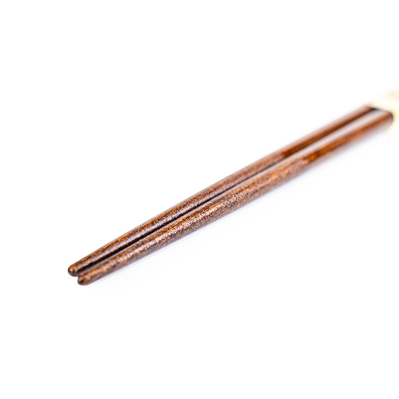 Baguettes Japonaises Bois Motif Doré