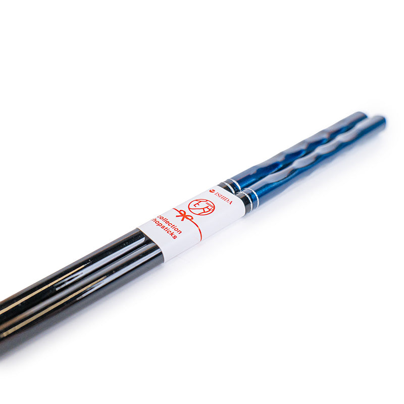Baguettes Japonaises Laquées Bleues
