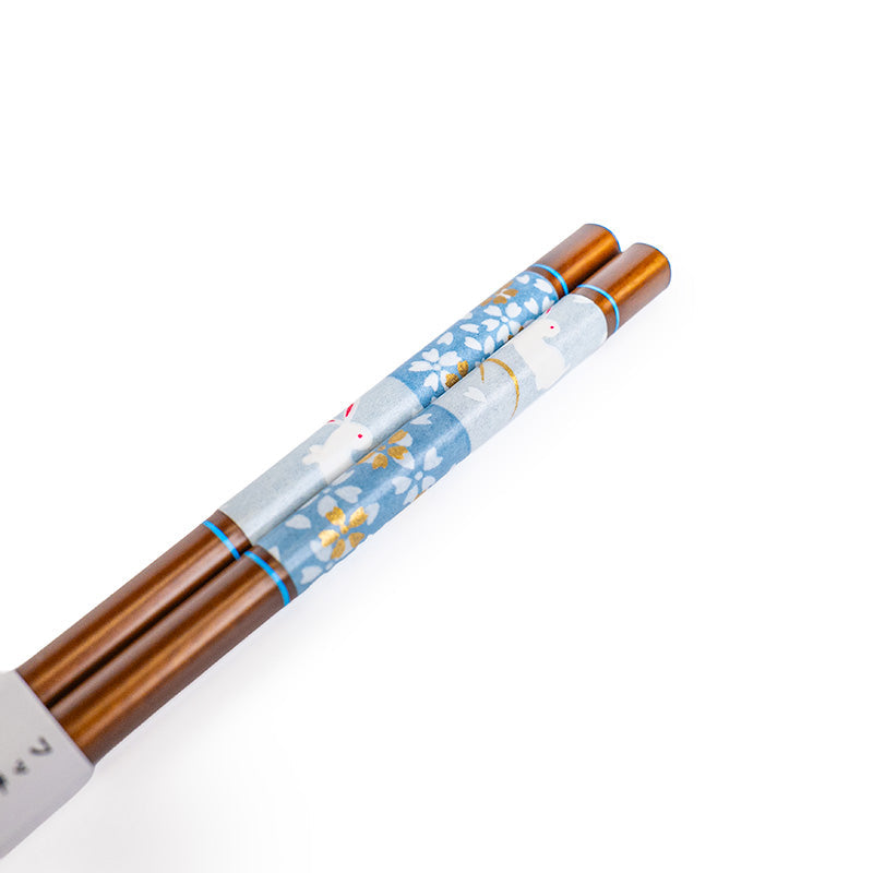 Baguettes Japonaises Sakura Usagi Bleu