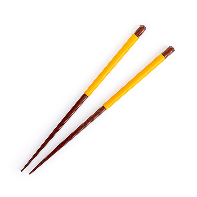 Baguettes Japonaises Silicone Antidérapant Jaune