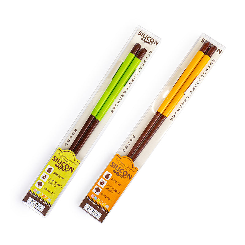 Baguettes Japonaises Silicone Antidérapant Vert