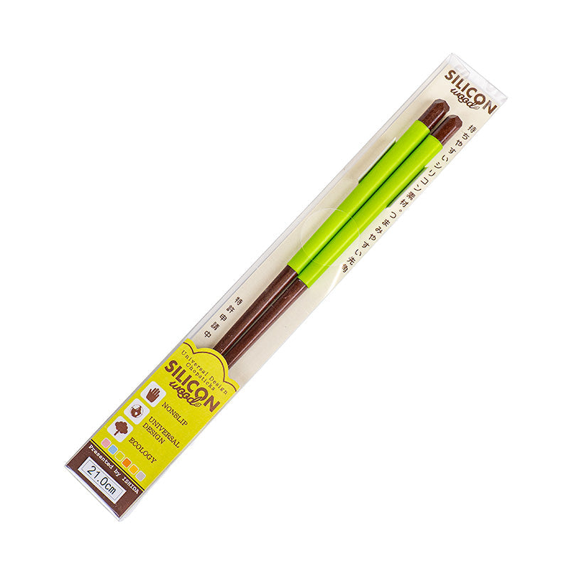 Baguettes Japonaises Silicone Antidérapant Vert