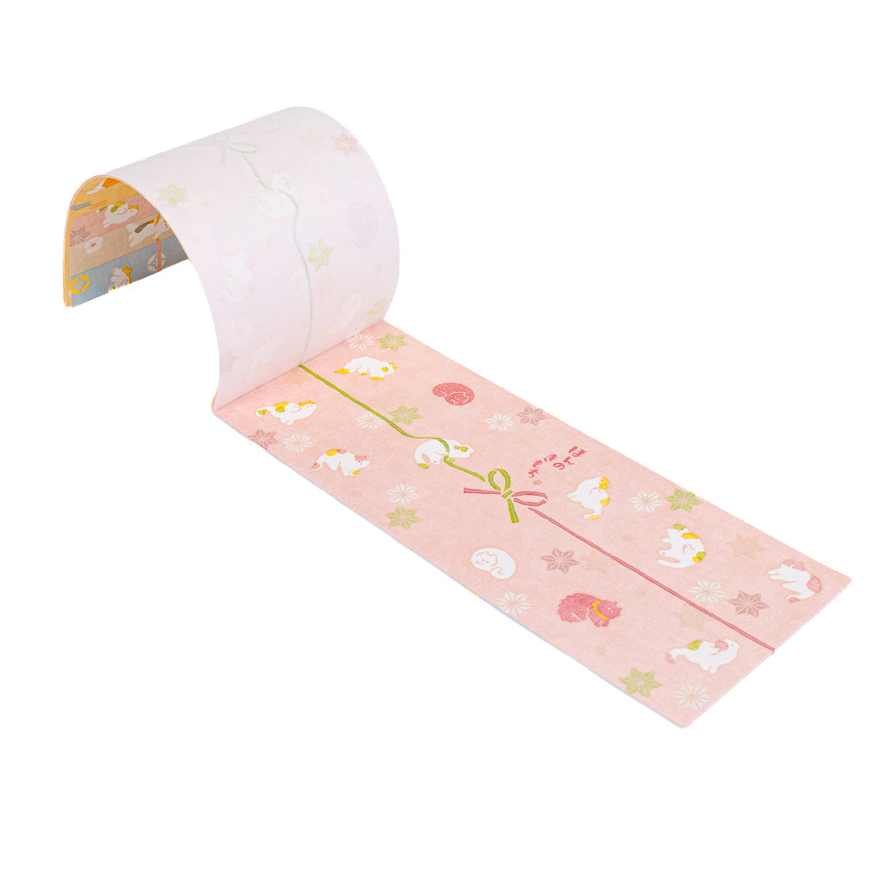 Bandeaux cadeau en Papier Washi Japonais Chats Nyanko
