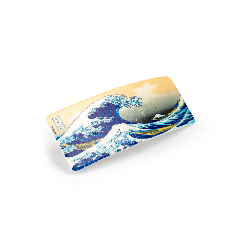 Barrette Cheveux Japonaise Vague de Kanagawa