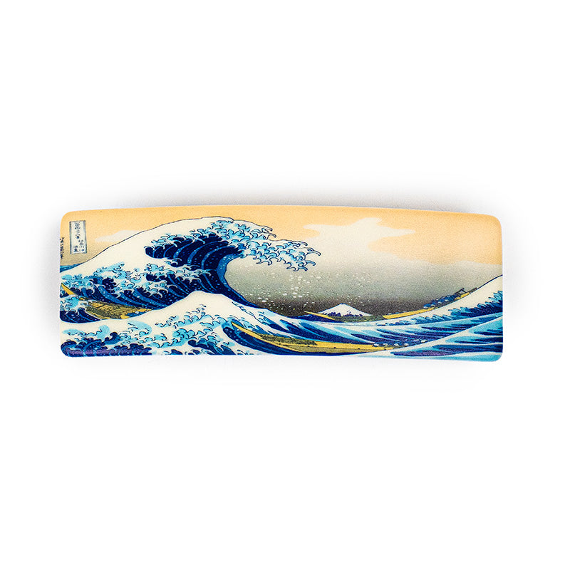 Barrette Cheveux Japonaise Vague de Kanagawa