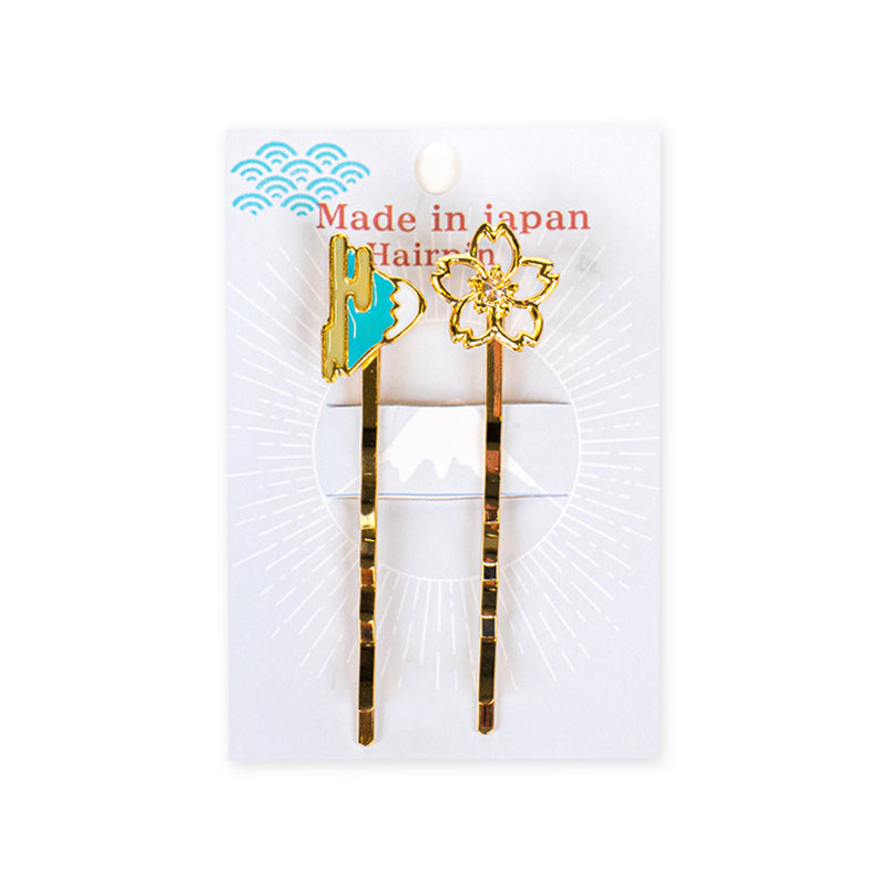 Barrettes Pour Cheveux Japonaise Fuji & Sakura