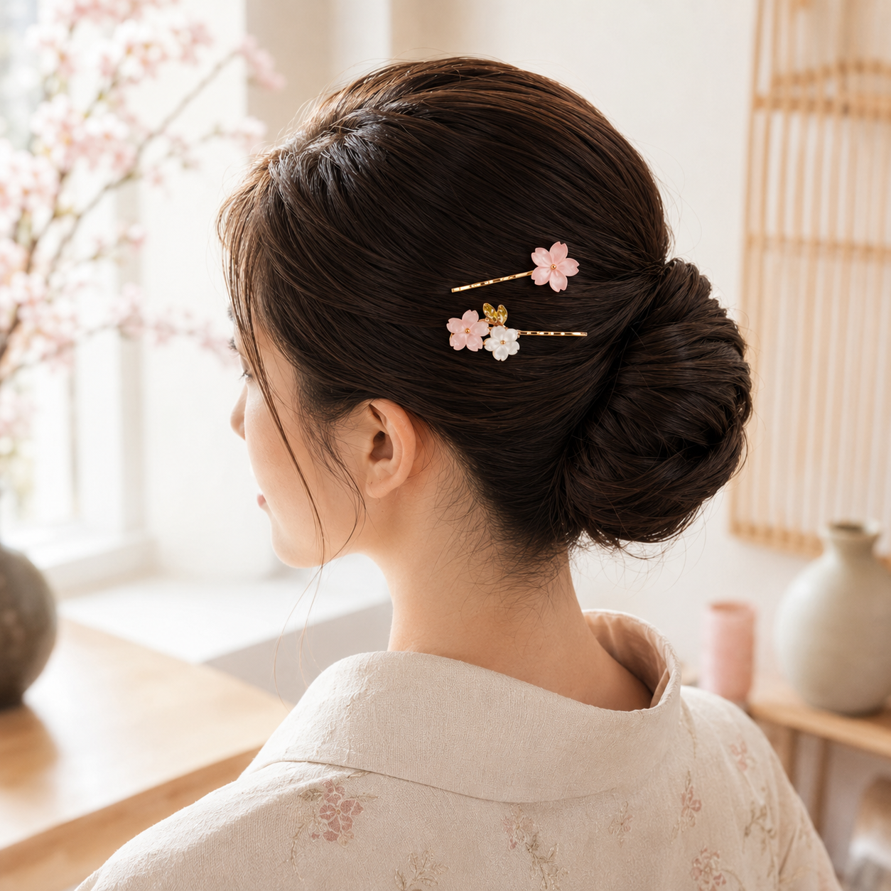 Barrettes Pour Cheveux Japonaise Hanami