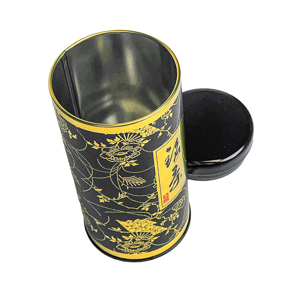 Boîte à Thé Japonaise Métal Gentaku Noir