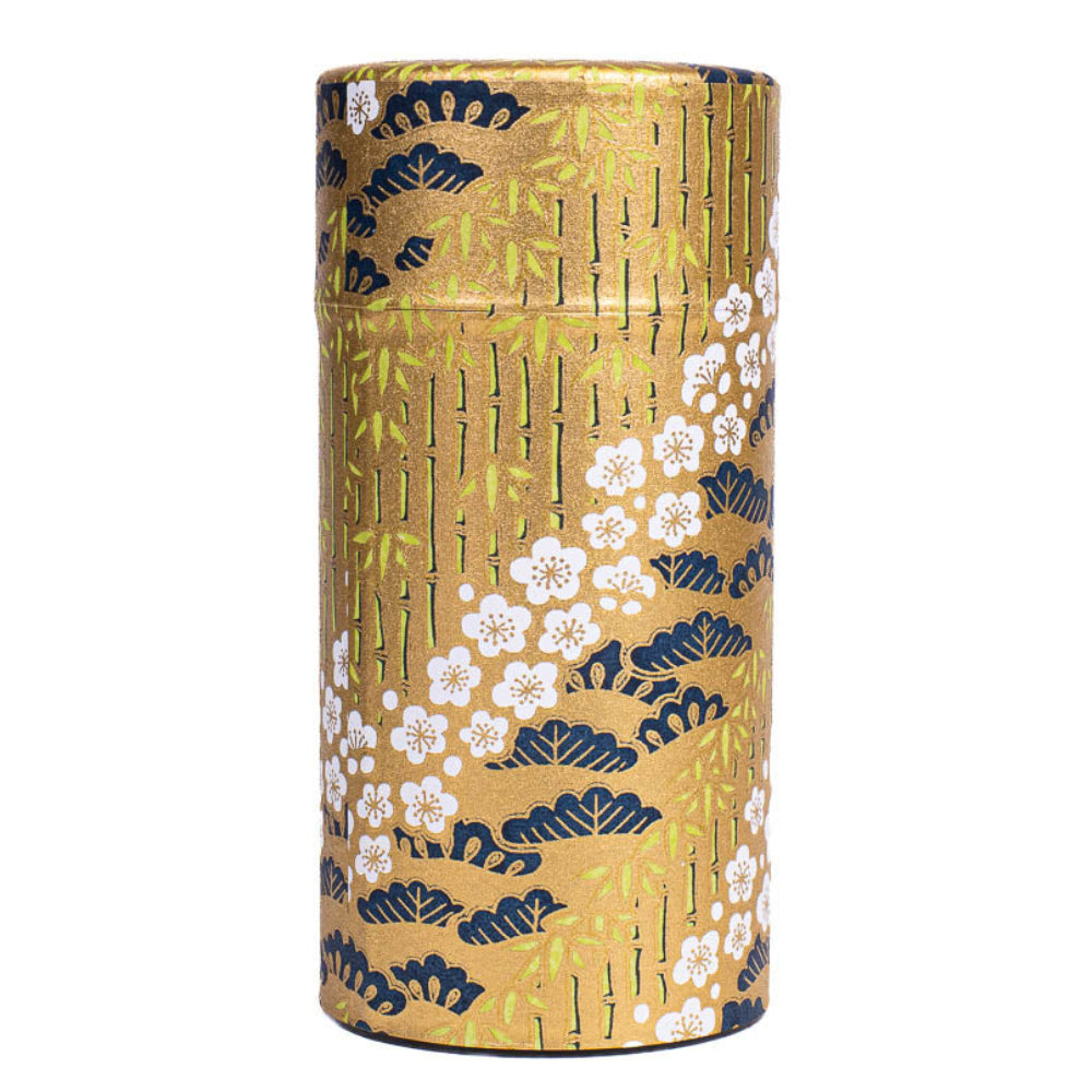 Boîte à Thé Japonaise Washi Takeshirabe Or