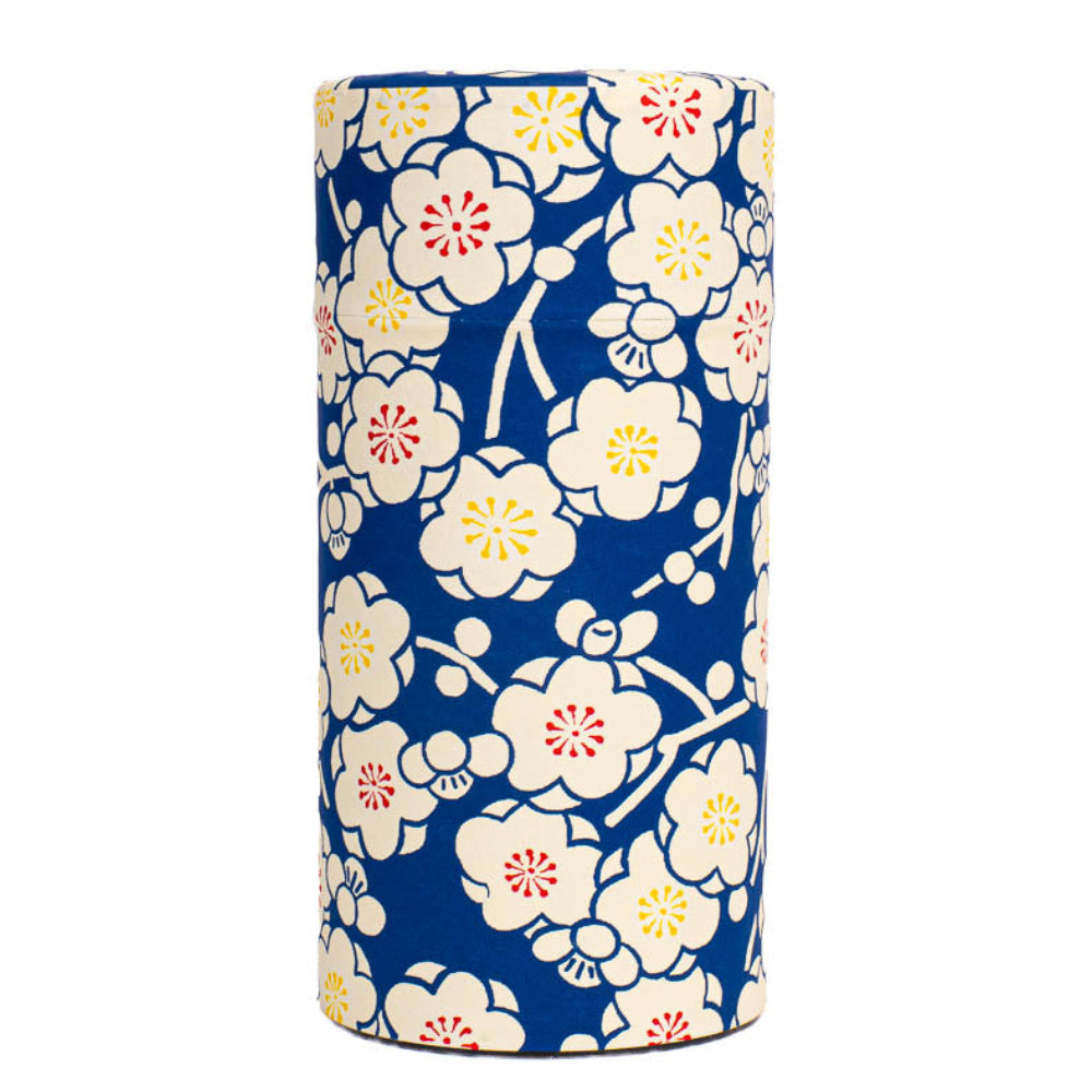 Boîte à Thé Papier Washi Ume Bleu