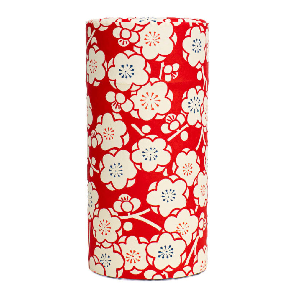 Boîte à Thé Papier Washi Ume Rouge