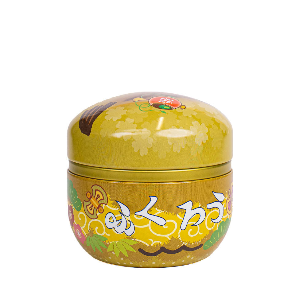 Boîte à Thé Ronde Métal Chouette Fukurou