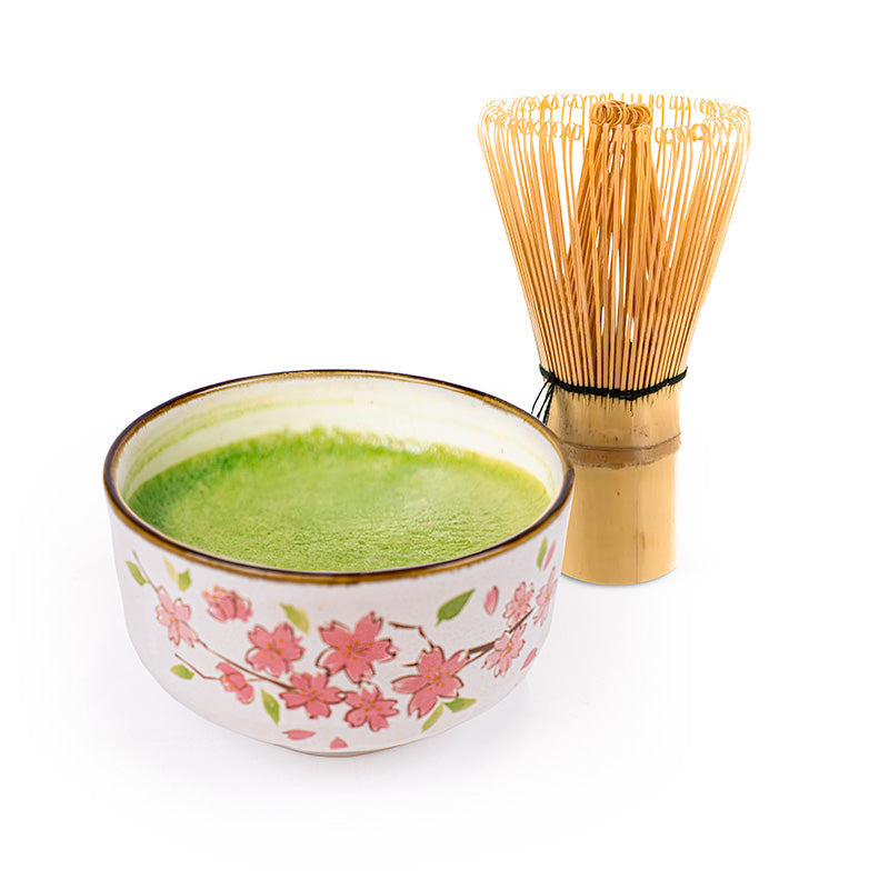 Bol à Matcha Japonais Fleurs de Cerisier