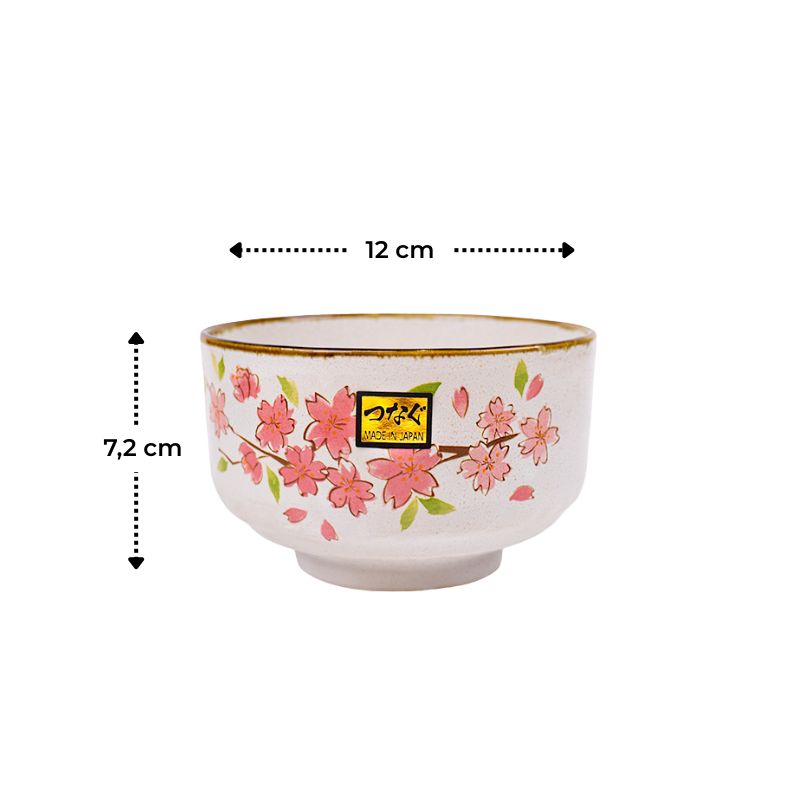 Bol à Matcha Japonais Fleurs de Cerisier