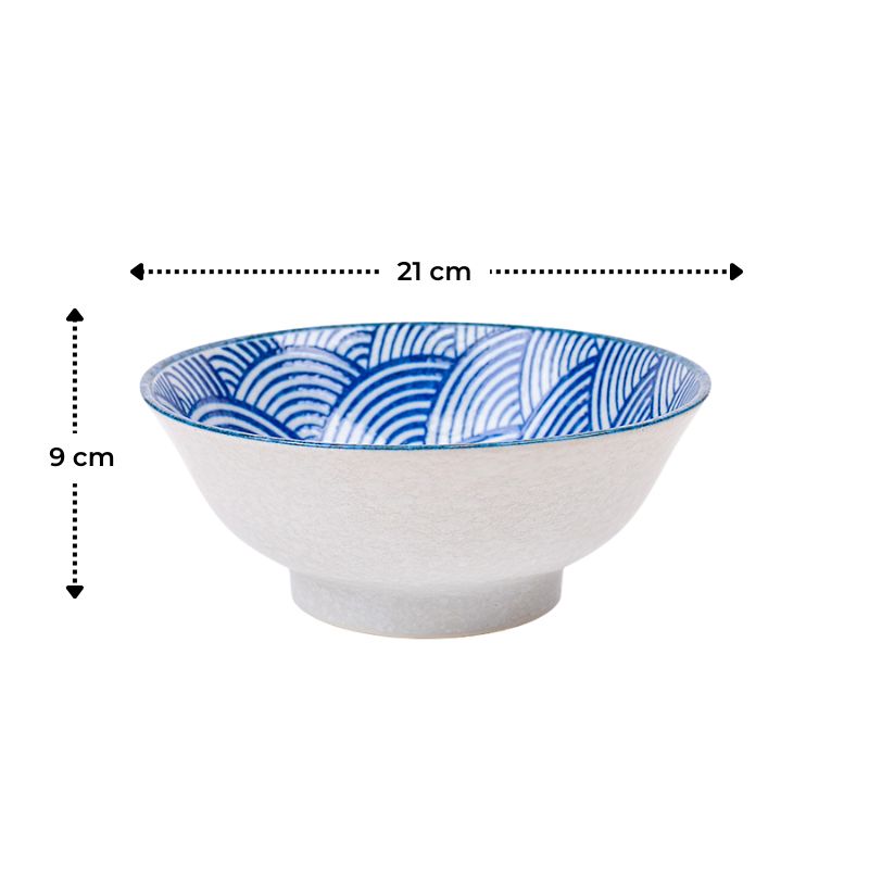 Bol à Ramen Japonais Seigaiha