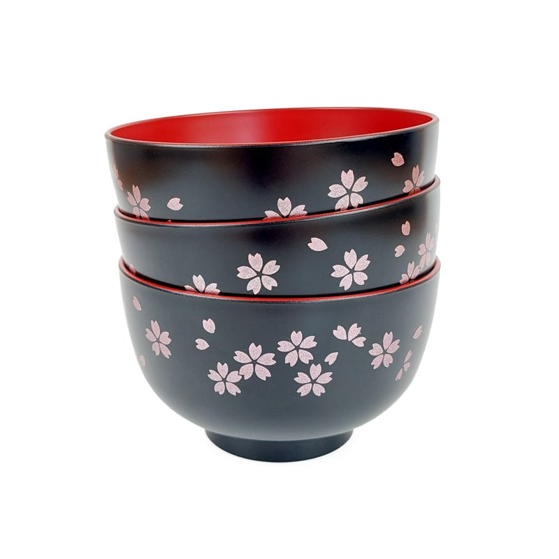 Bol à Soupe Japonais Black Sakura