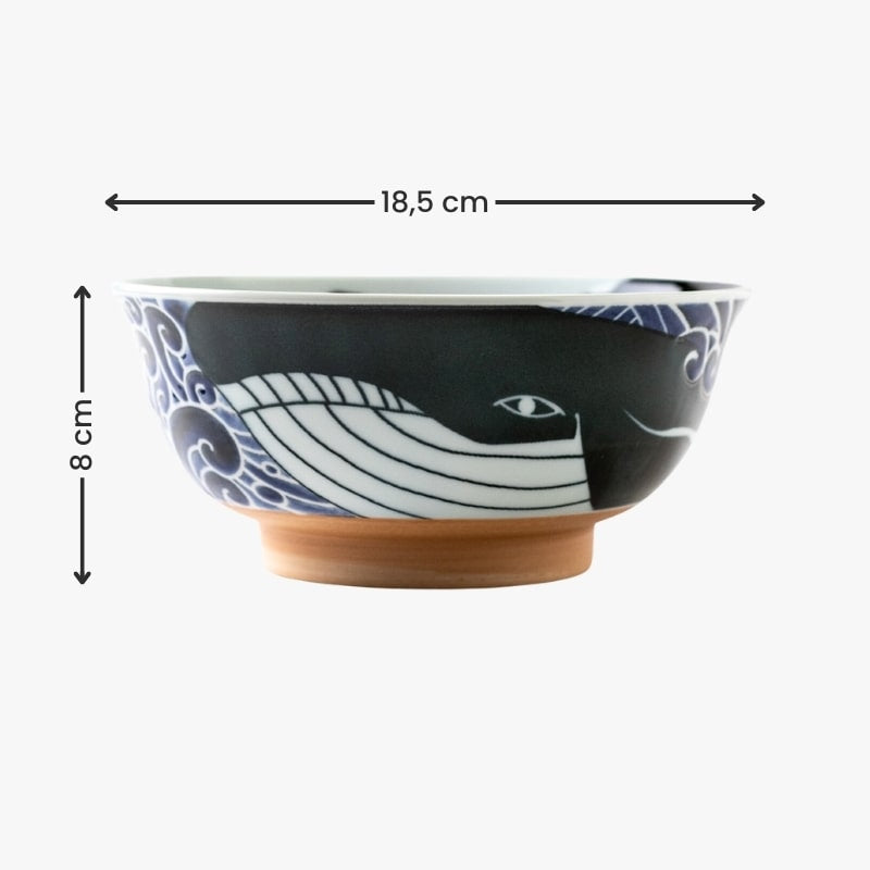 Bol Donburi Japonais Baleine