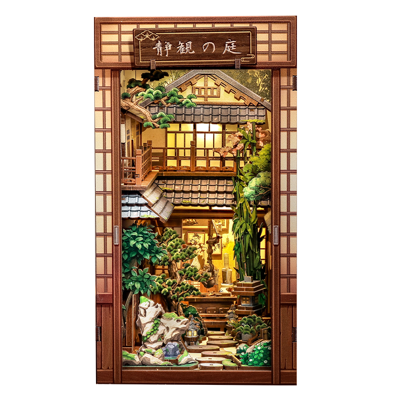 Book-Nook Japonais Serene Courtyard
