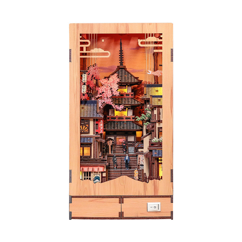 Book-Nook Japonais Twilight Sakura Path