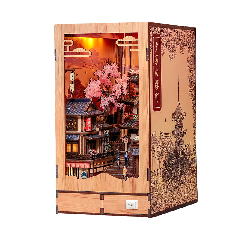 Book-Nook Japonais Twilight Sakura Path