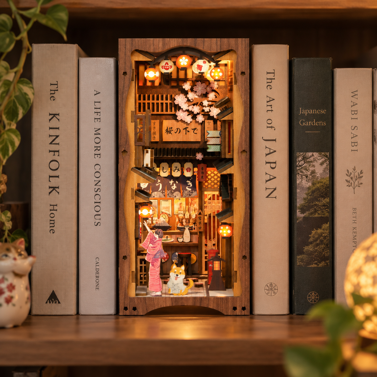 Book-Nook Japonais Under the Sakura Tree
