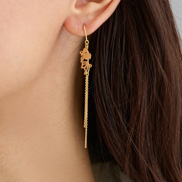 Boucles d'Oreilles Pendantes Goldfish