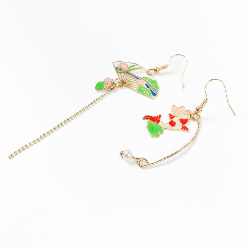 Boucles d’Oreilles Carpe Koi