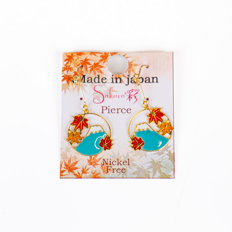 Boucles d’Oreilles Japonaise Fuji Momiji