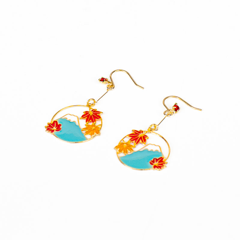 Boucles d’Oreilles Japonaise Fuji Momiji