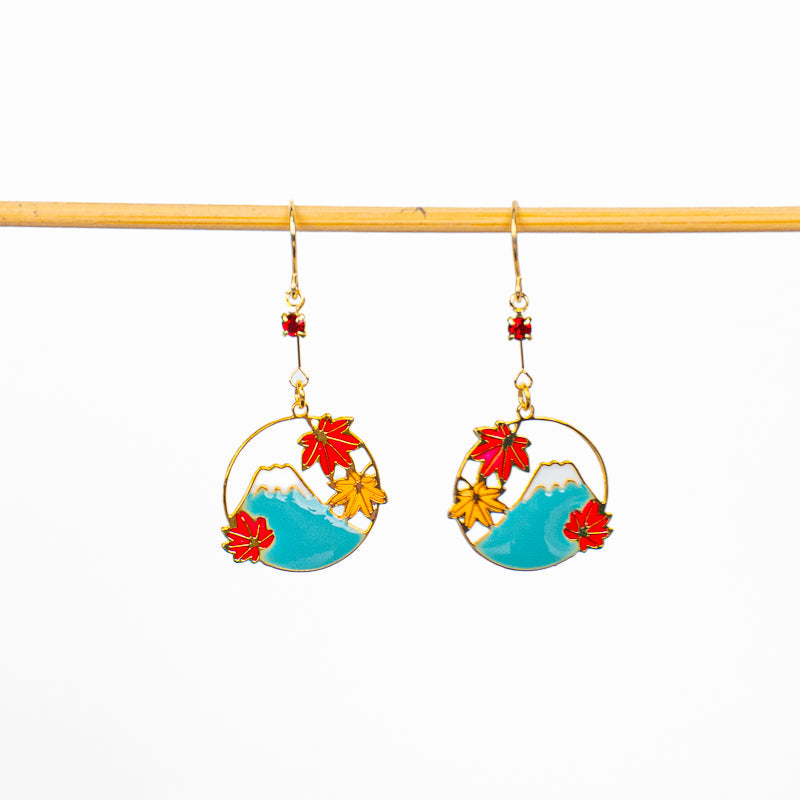 Boucles d’Oreilles Japonaise Fuji Momiji