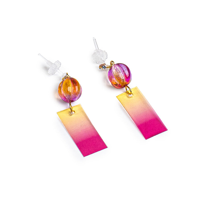 Boucles d’Oreilles Japonaises Carillon Rose