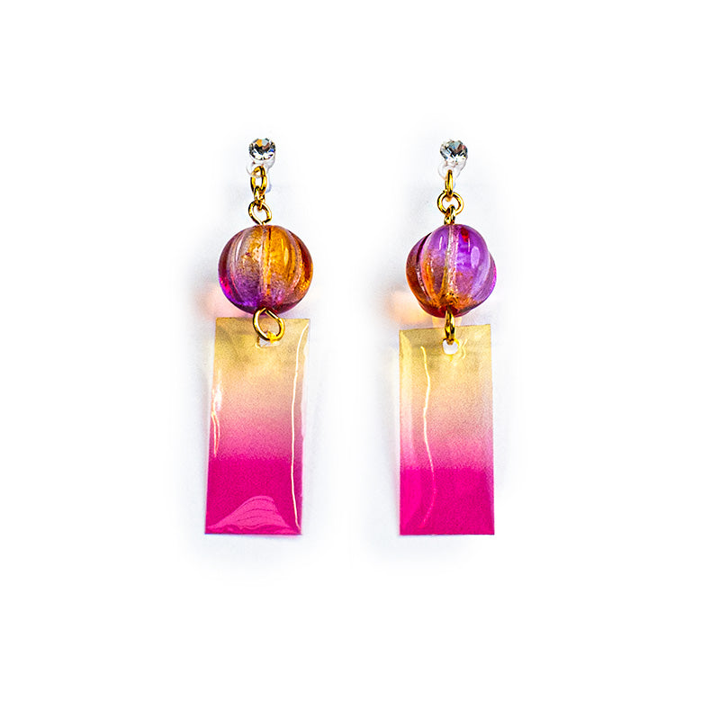 Boucles d’Oreilles Japonaises Carillon Rose